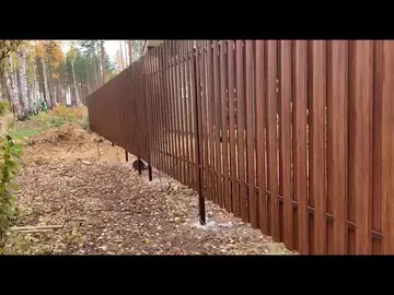 Забор из металлического штакетника — Video | VK