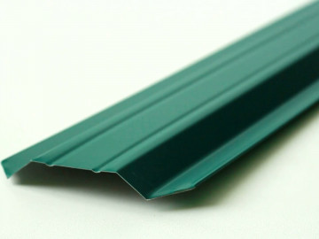 Штакетник трапециевидный узкий 100 мм (толщина 0,5 мм), RAL 6002 Зеленый лист, полиэстер