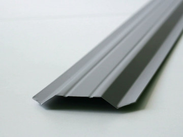 Штакетник трапециевидный узкий 100 мм (толщина 0,5 мм), RAL 7004 Серый, полиэстер односторонний